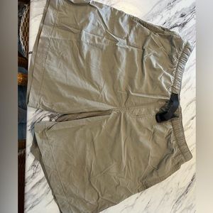 Khaki Columbia swim trunks